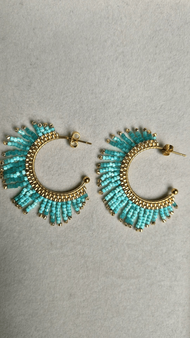 Créoles TURQUOISE