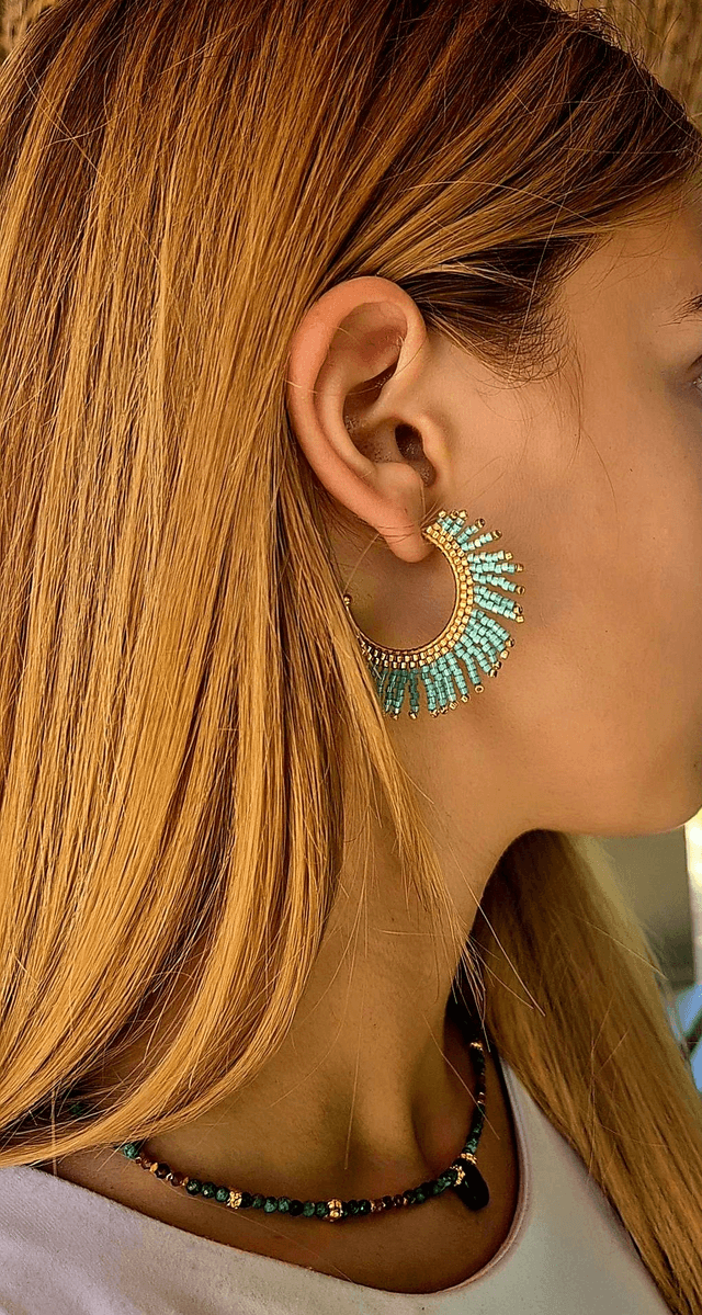 Créoles TURQUOISE
